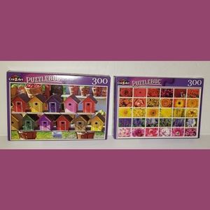 NIB (2) PuzzleBug 300 Piece Jigsaw Puzzles